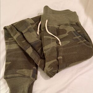 Alternative Apparel Olive Camo Camouflage Joggers